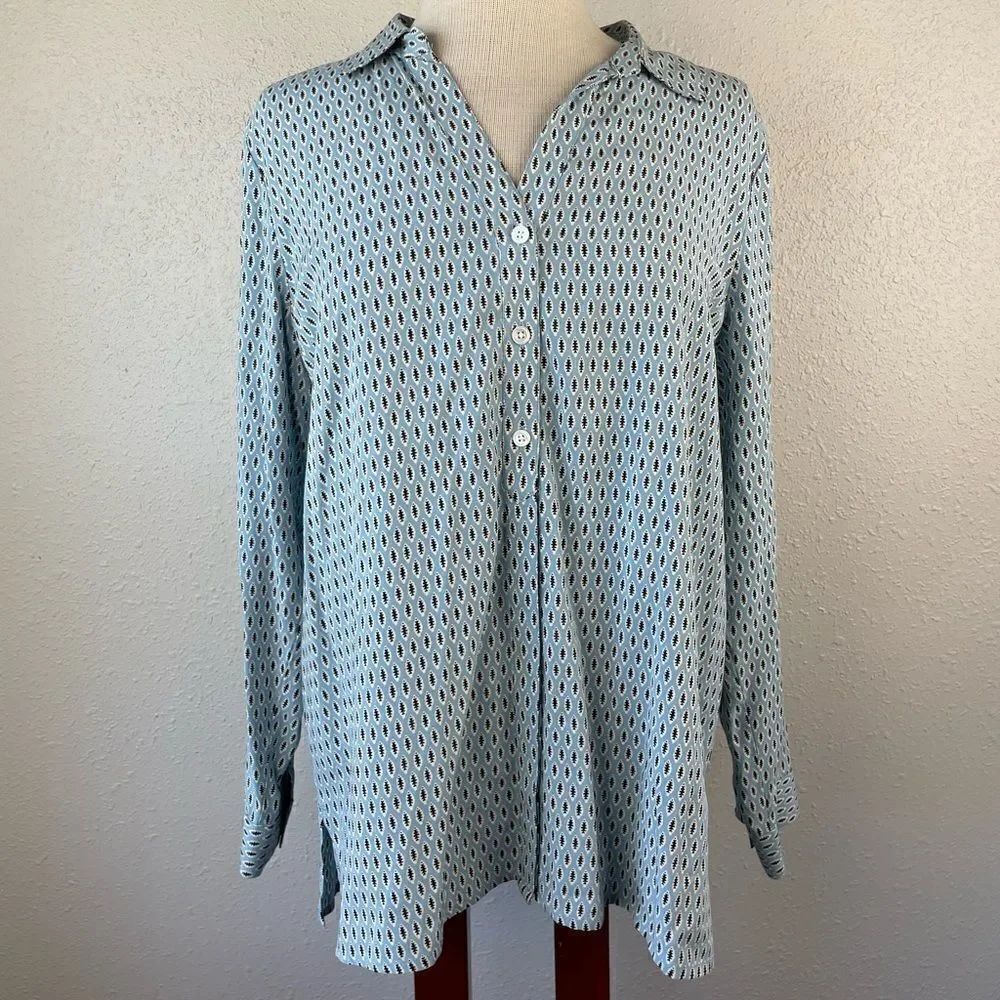 J. Jill Button Down Top Size M Petite EUC